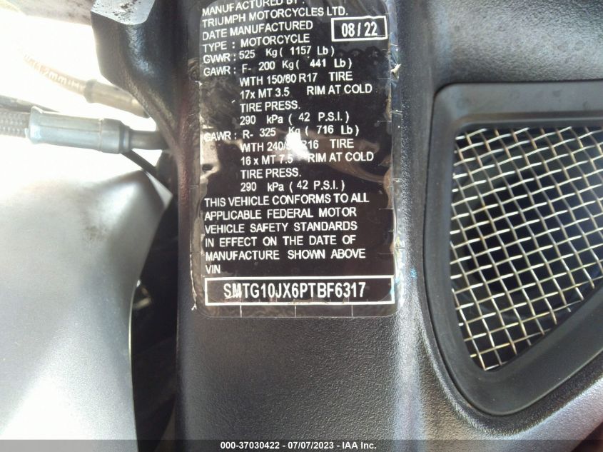 2023 TRIUMPH MOTORCYCLE ROCKET 3 GT SMTG10JX6PTBF6317