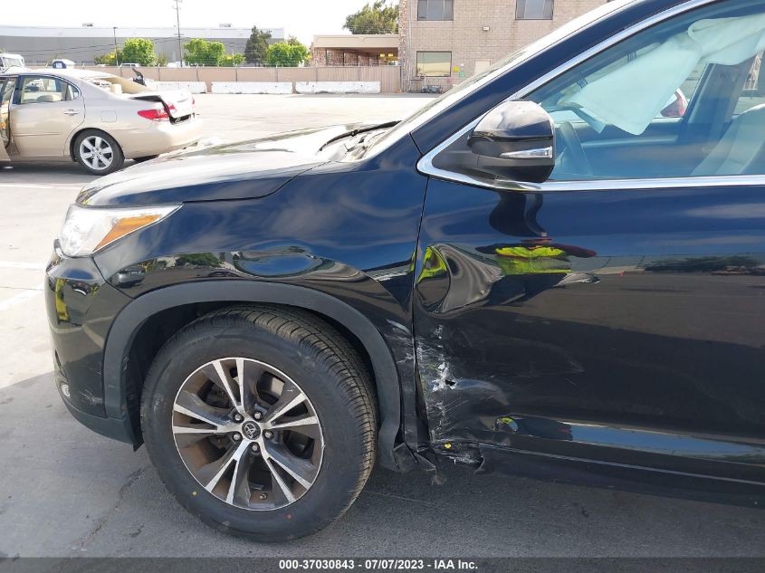 2018 TOYOTA HIGHLANDER LE - 5TDZZRFH9JS247658