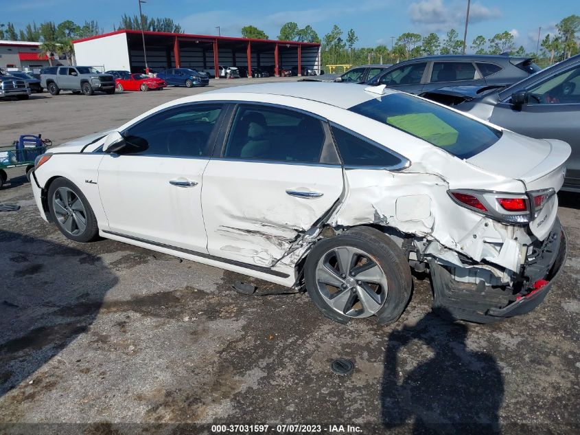2016 HYUNDAI SONATA HYBRID LIMITED - KMHE34L19GA017548