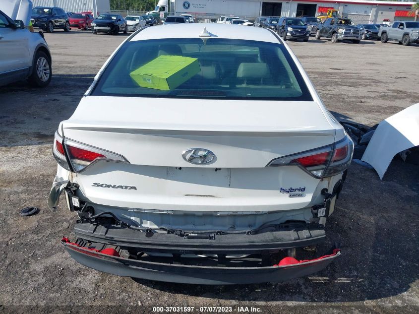 2016 HYUNDAI SONATA HYBRID LIMITED - KMHE34L19GA017548