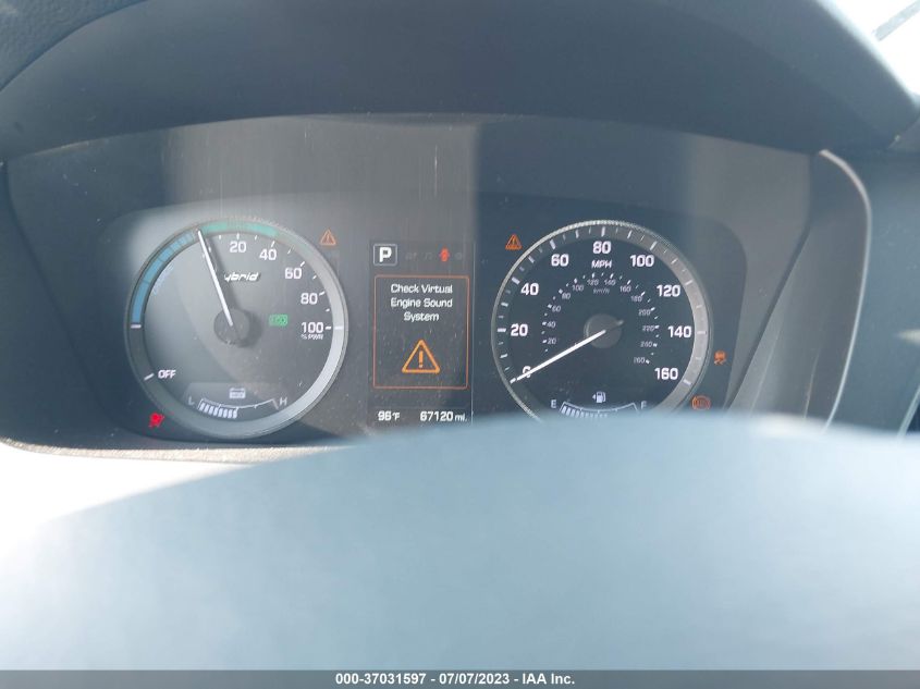 2016 HYUNDAI SONATA HYBRID LIMITED - KMHE34L19GA017548