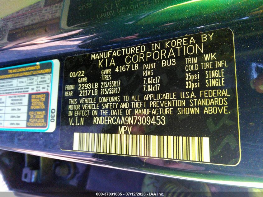 2022 KIA SELTOS EX - KNDERCAA9N7309453