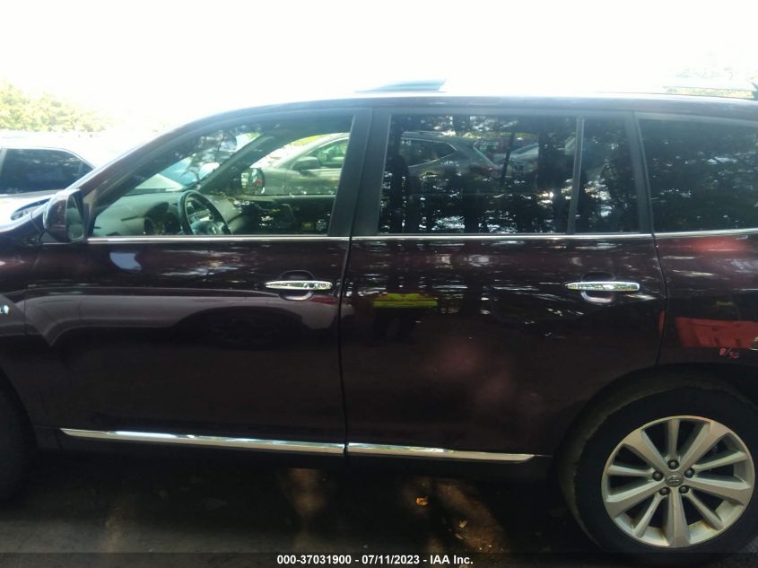 2013 TOYOTA HIGHLANDER HYBRID LIMITED - JTEDC3EH3D2011122