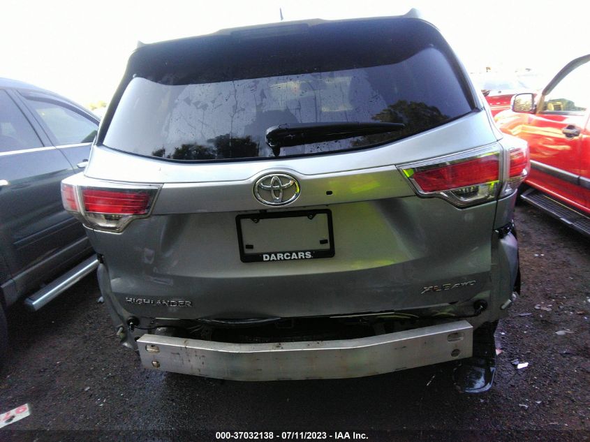 2015 TOYOTA HIGHLANDER XLE - 5TDJKRFHXFS200874