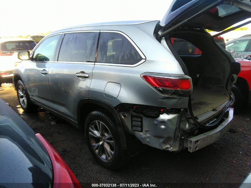 2015 TOYOTA HIGHLANDER XLE - 5TDJKRFHXFS200874
