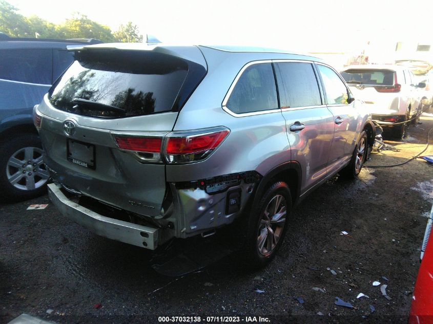 2015 TOYOTA HIGHLANDER XLE - 5TDJKRFHXFS200874