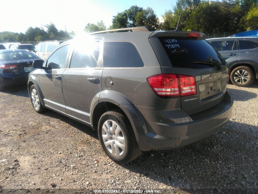2019 DODGE JOURNEY SE VALUE PKG - 3C4PDCAB8KT758114