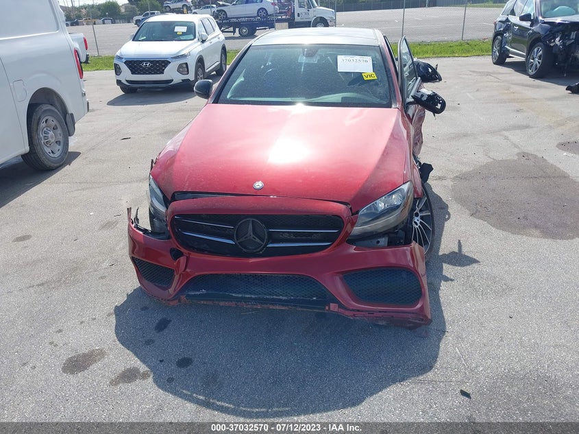 VIN 55SWF4JB6HU221632 2017 MERCEDES-BENZ C-CLASS C 300