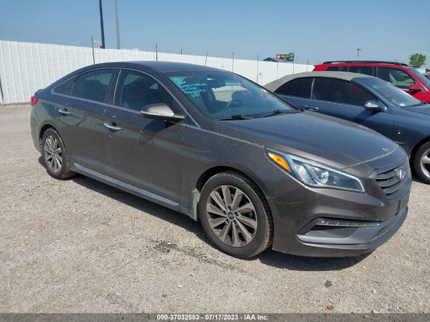 2015 HYUNDAI SONATA 2.4L SPORT - 5NPE34AFXFH214576