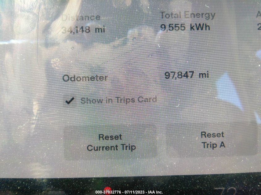 2018 TESLA MODEL 3 RANGE BATTERY - 5YJ3E1EA1JF040127