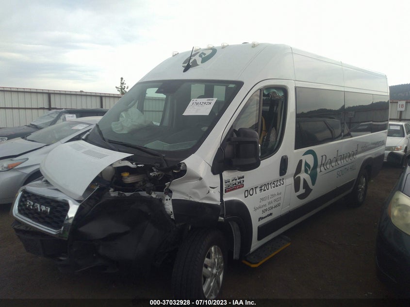 VIN 3C6MRVUG4NE111815 2022 RAM PROMASTER WINDOW VAN