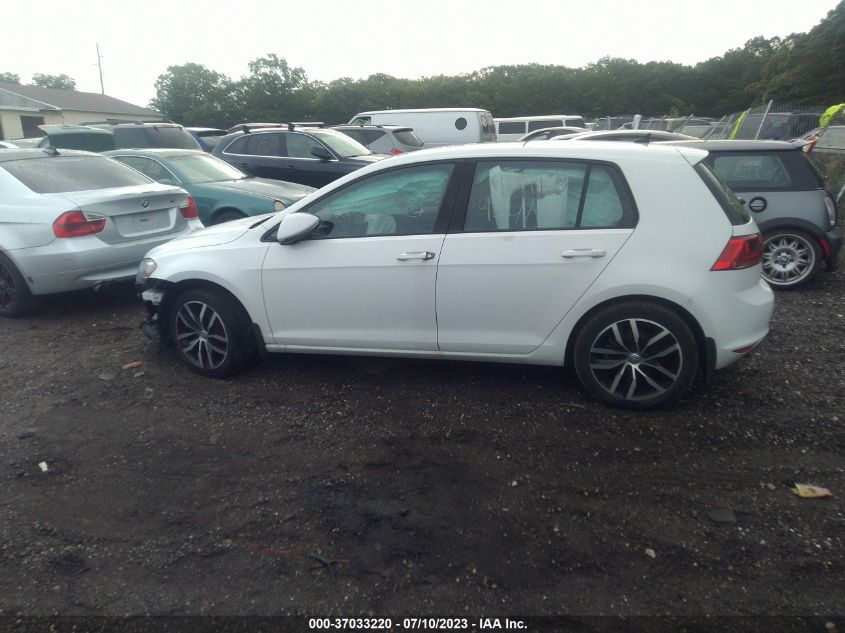 2016 VOLKSWAGEN GOLF TSI SE - 3VW217AU9GM010465
