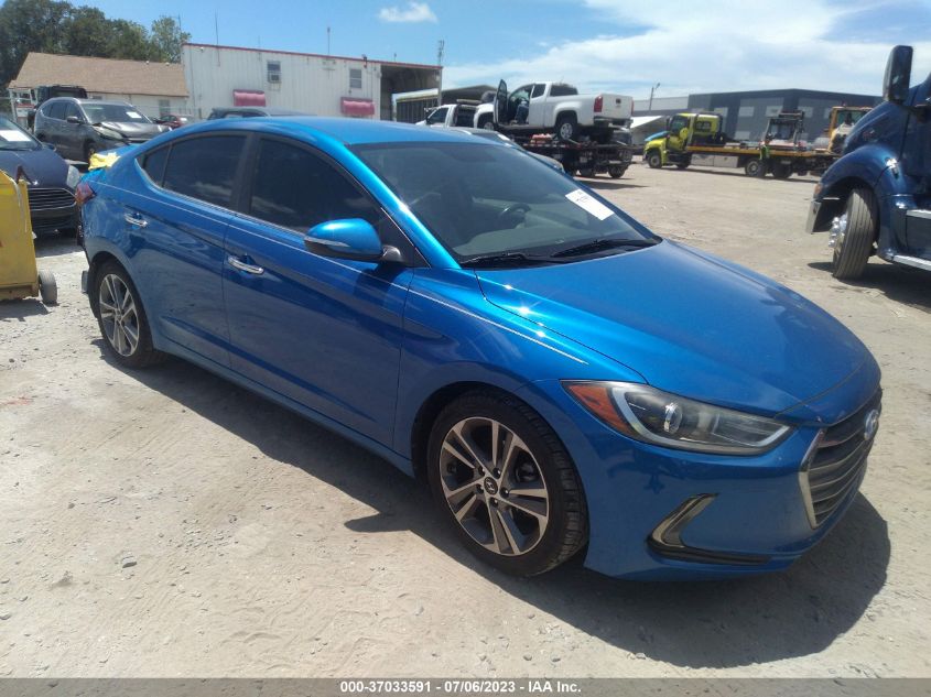 2017 HYUNDAI ELANTRA LIMITED - KMHD84LF2HU075025