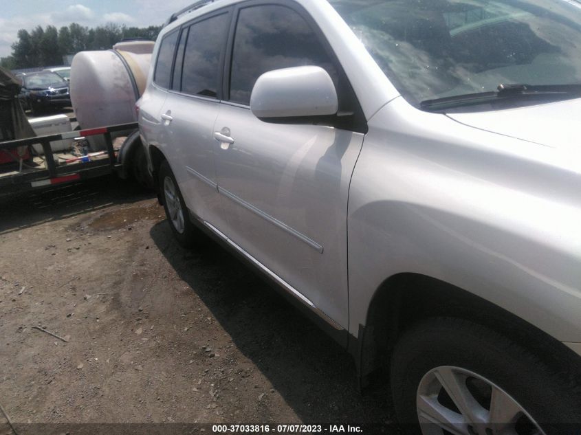 2013 TOYOTA HIGHLANDER - 5TDZK3EH5DS133762