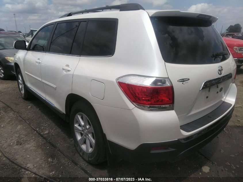 2013 TOYOTA HIGHLANDER - 5TDZK3EH5DS133762