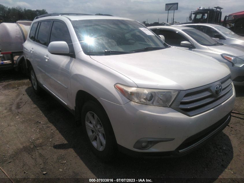 2013 TOYOTA HIGHLANDER - 5TDZK3EH5DS133762