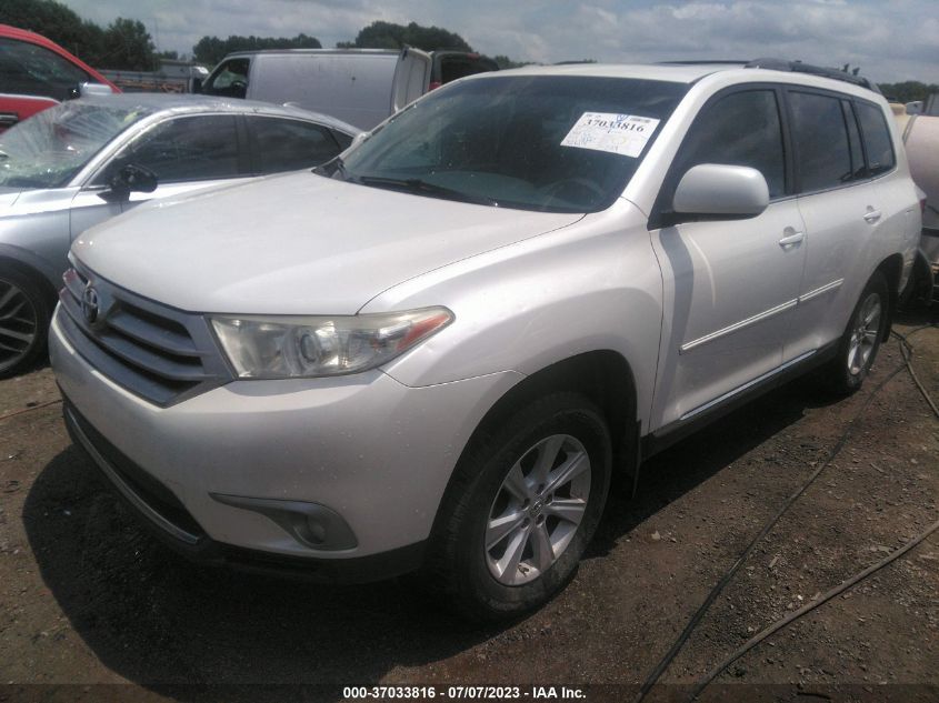 2013 TOYOTA HIGHLANDER - 5TDZK3EH5DS133762