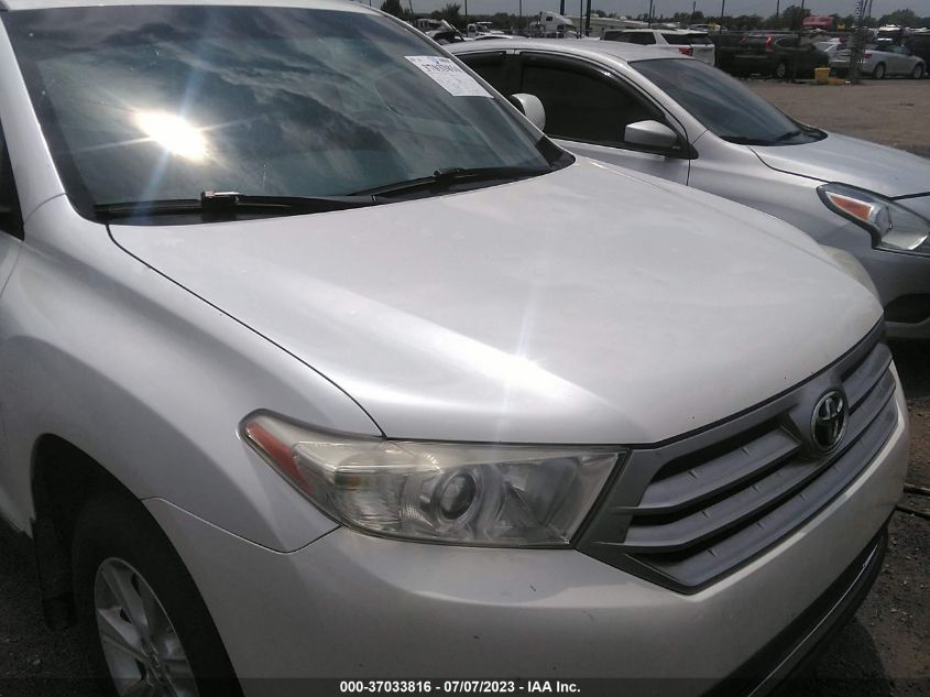2013 TOYOTA HIGHLANDER - 5TDZK3EH5DS133762