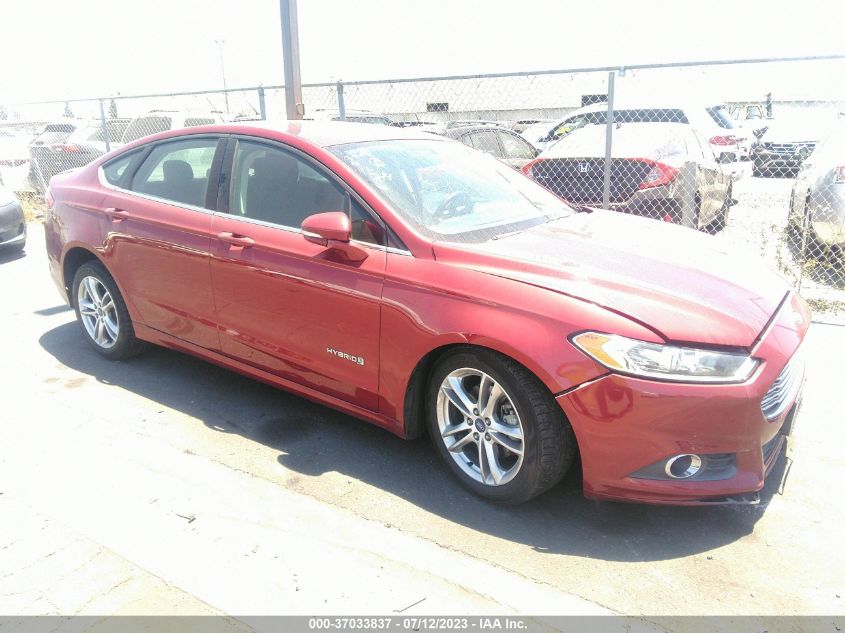 2016 FORD FUSION SE HYBRID - 3FA6P0LU7GR204086