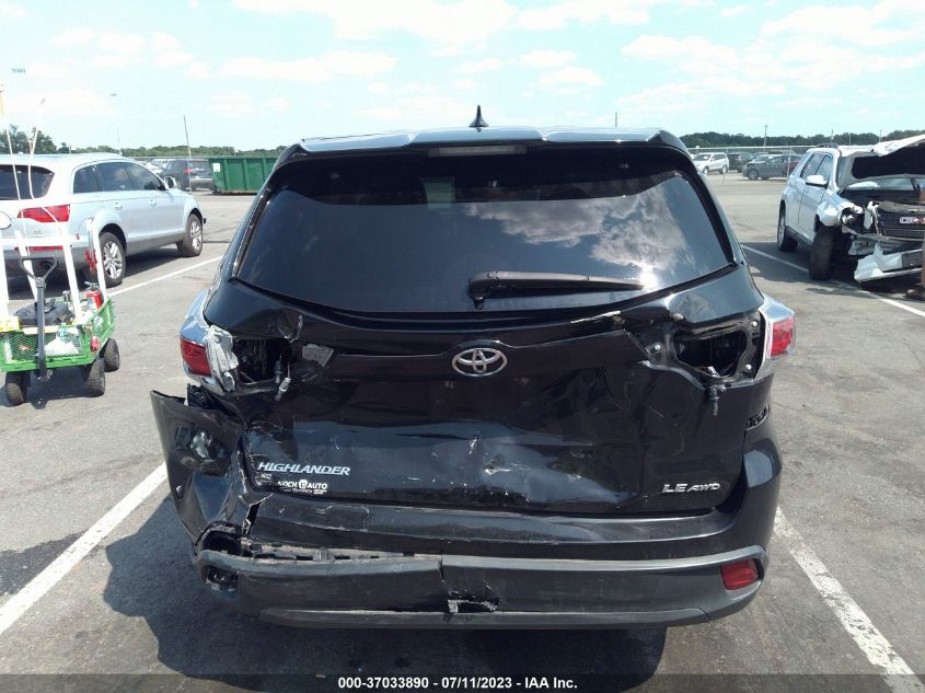 2016 TOYOTA HIGHLANDER LE - 5TDBKRFH2GS311845