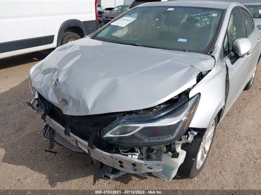 2019 CHEVROLET CRUZE LT - 1G1BE5SM3K7144829