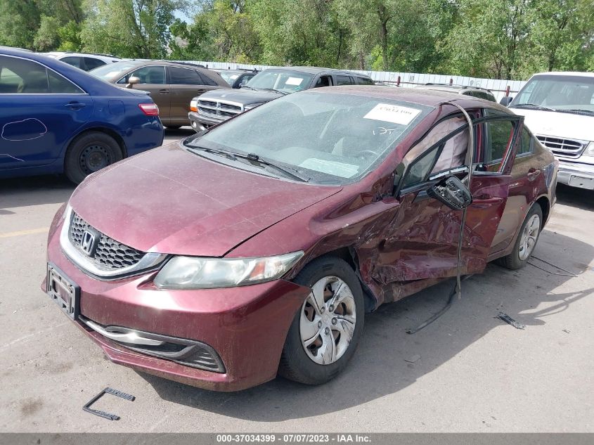2014 HONDA CIVIC SEDAN LX - 19XFB2F54EE077729