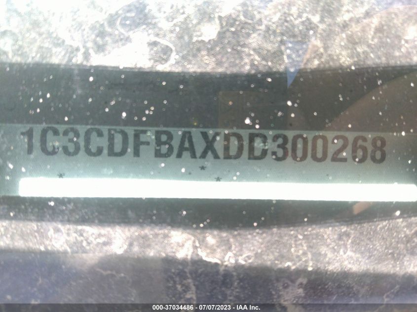 2013 DODGE DART SXT - 1C3CDFBAXDD300268
