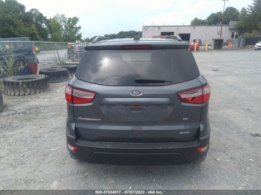 2018 FORD ECOSPORT SE - MAJ6P1UL3JC170651