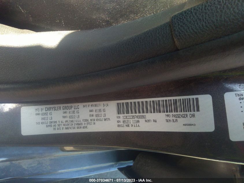 2015 CHRYSLER 200 C - 1C3CCCCB5FN583961
