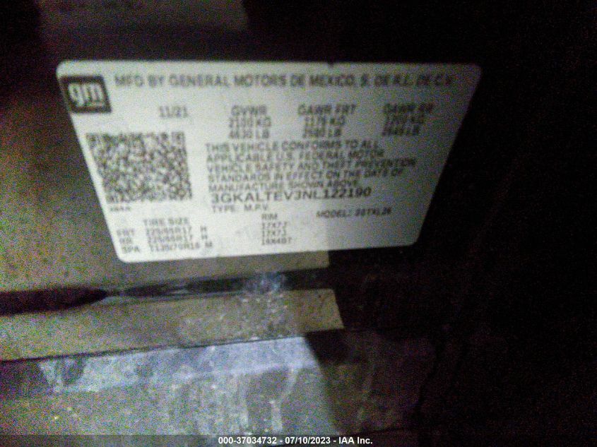 2022 GMC TERRAIN SLE - 3GKALTEV3NL122190