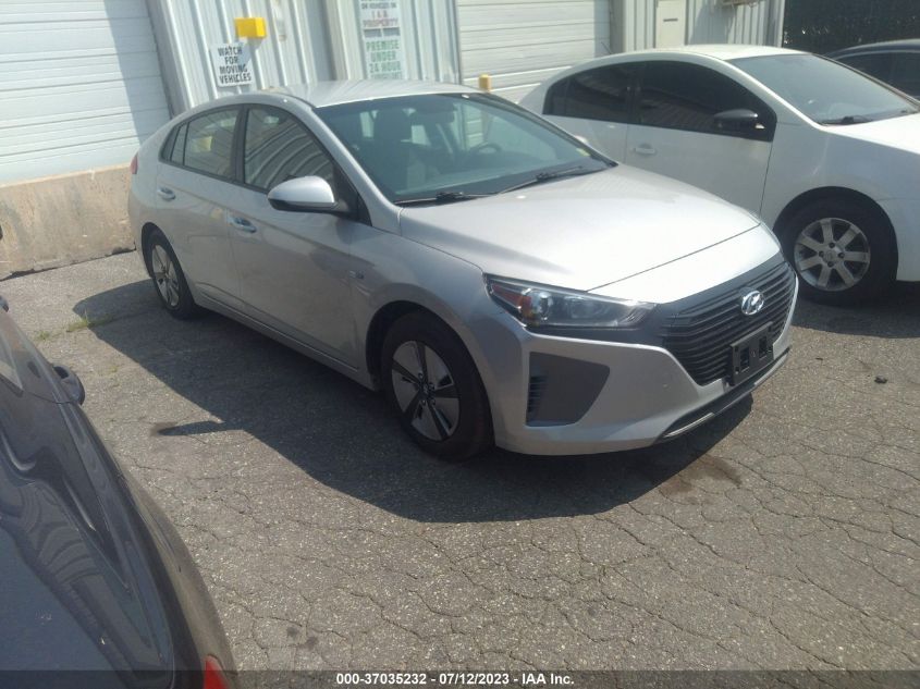2017 HYUNDAI IONIQ HYBRID BLUE - KMHC65LC8HU052443