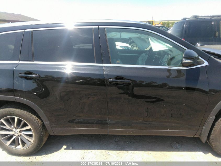 2019 TOYOTA HIGHLANDER SE/XLE - 5TDJZRFH4KS705914