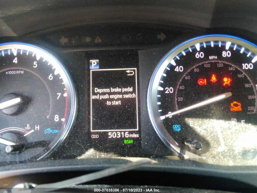 2019 TOYOTA HIGHLANDER SE/XLE - 5TDJZRFH4KS705914
