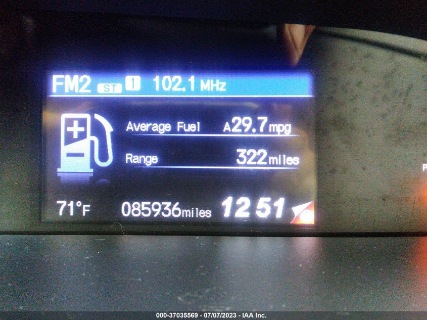 2013 HONDA CIVIC SDN EX-L - 19XFB2F96DE056463