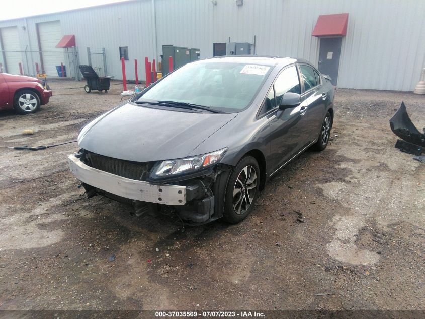 2013 HONDA CIVIC SDN EX-L - 19XFB2F96DE056463