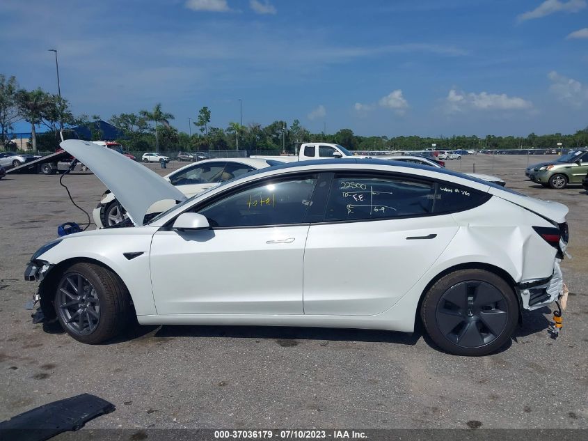 2022 TESLA MODEL 3 LONG RANGE - 5YJ3E1EB4NF329548