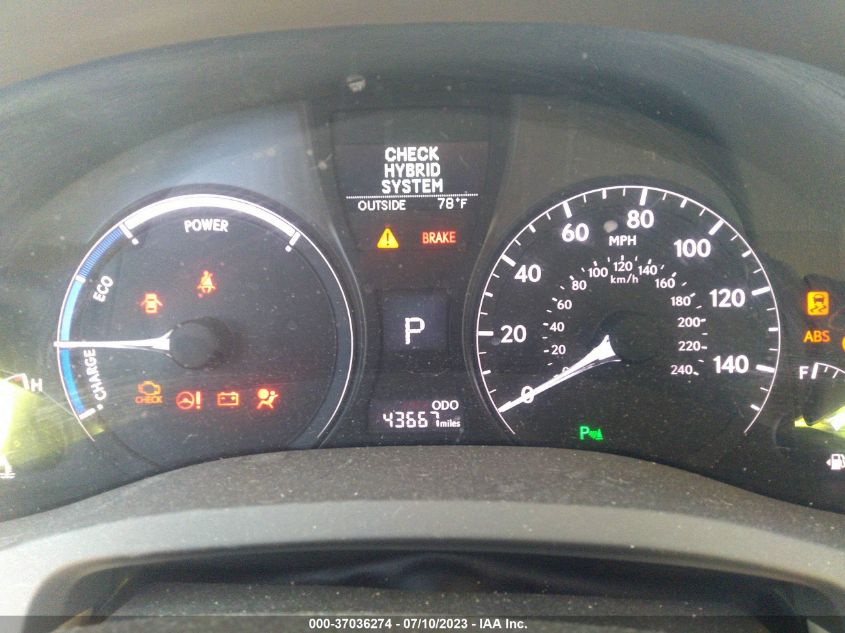 2014 LEXUS RX 450H - JTJZB1BA7E2414544