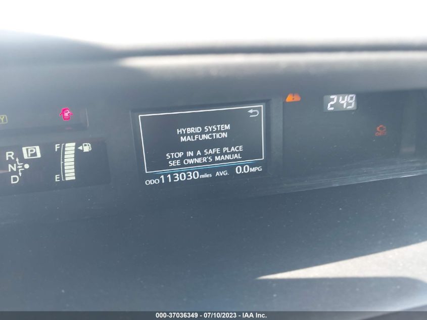 2016 TOYOTA PRIUS V TWO/FIVE/THREE/FOUR - JTDZN3EU1GJ043918