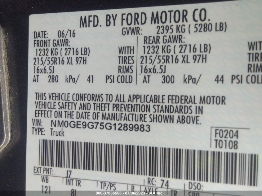 2016 FORD TRANSIT CONNECT WAGON TITANIUM - NM0GE9G75G1289983