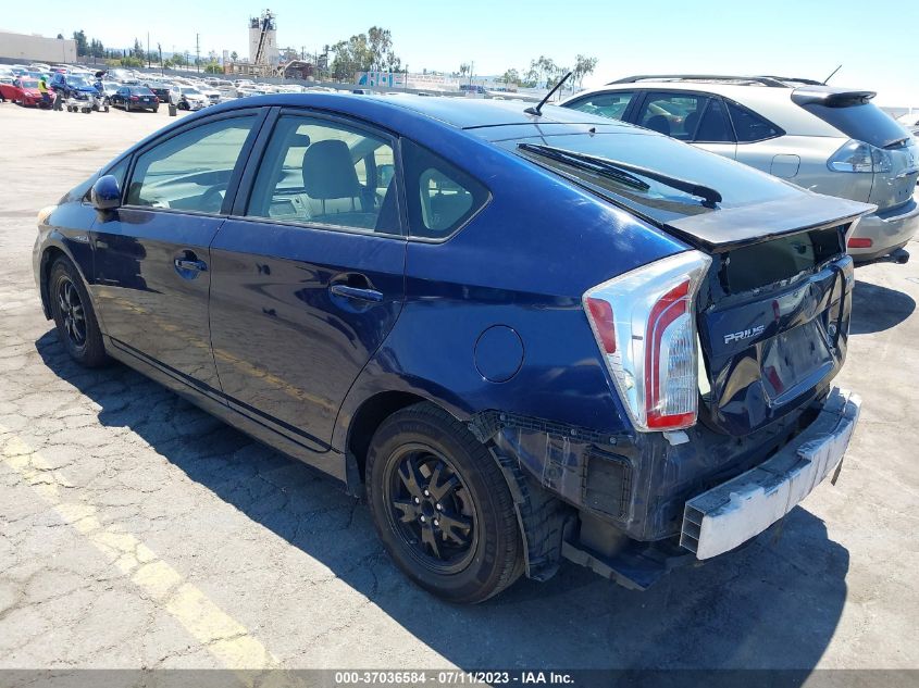 2013 TOYOTA PRIUS ONE/TWO/THREE/FOUR/FIVE - JTDKN3DU6D0340137