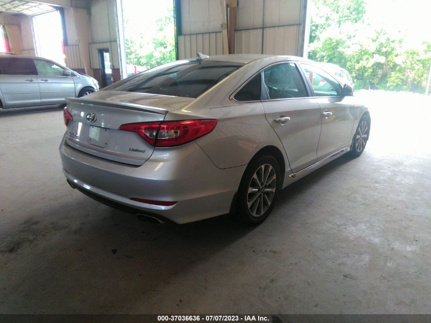 2016 HYUNDAI SONATA 2.4L LIMITED - 5NPE34AF0GH313022