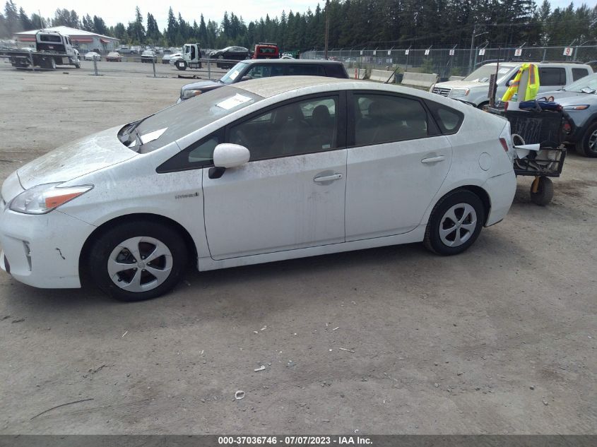 2014 TOYOTA PRIUS FOUR/FIVE/THREE/ONE/TWO - JTDKN3DU8E1743015