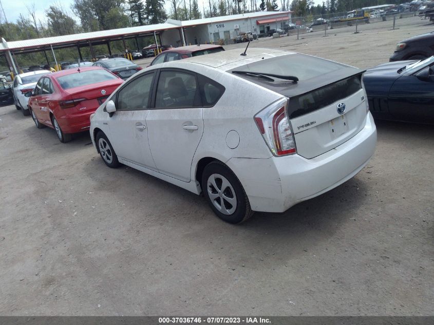 2014 TOYOTA PRIUS FOUR/FIVE/THREE/ONE/TWO - JTDKN3DU8E1743015