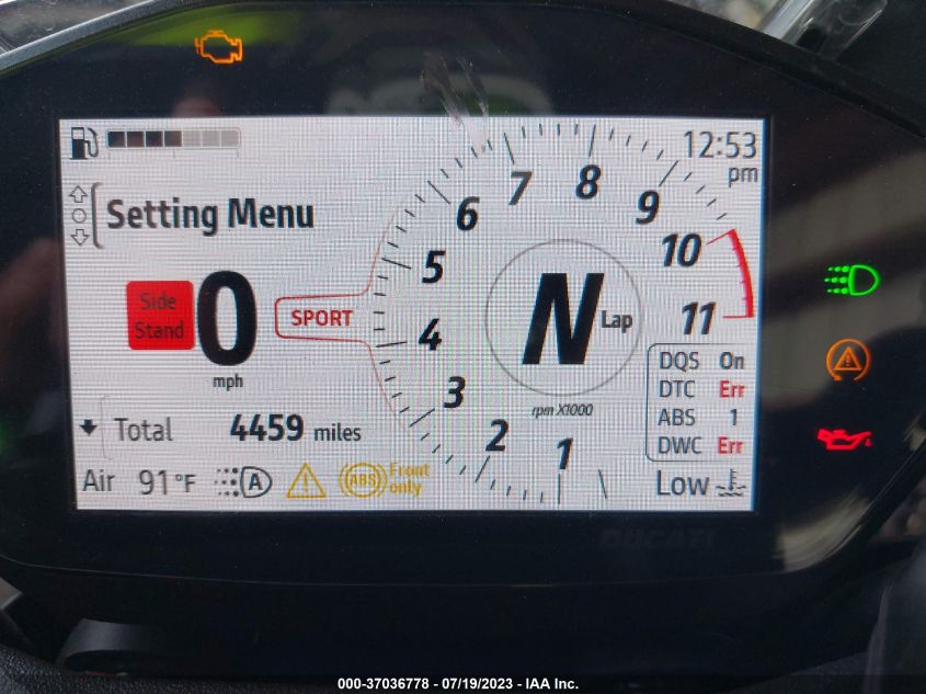 2022 DUCATI MONSTER - ZDMMAMDT2NB000270
