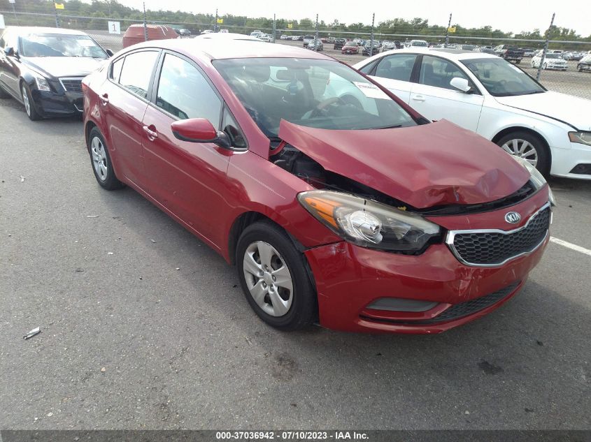 2016 KIA FORTE LX - KNAFK4A67G5495404