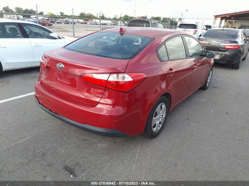 2016 KIA FORTE LX - KNAFK4A67G5495404