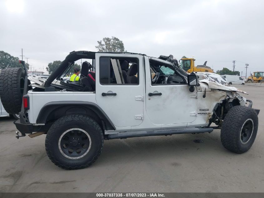 2013 JEEP WRANGLER UNLIMITED SPORT - 1C4BJWDG4DL513692
