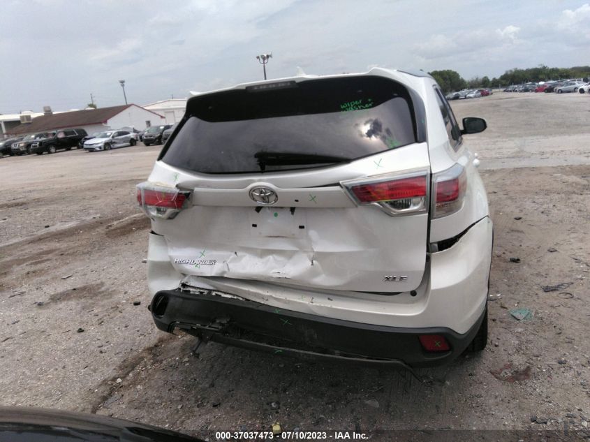 2016 TOYOTA HIGHLANDER XLE - 5TDKKRFH5GS173234