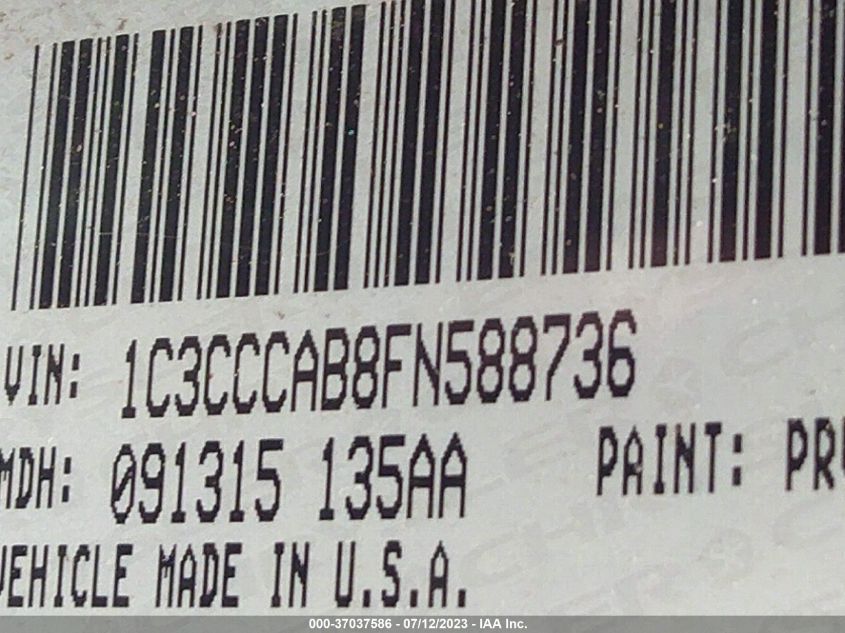 2015 CHRYSLER 200 LIMITED - 1C3CCCAB8FN588736