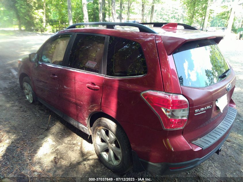 2016 SUBARU FORESTER 2.5I LIMITED - JF2SJARC6GH516515